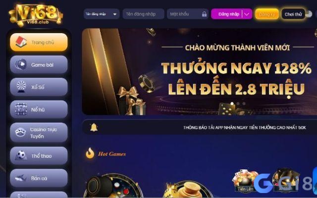 Giao diện trực quan dễ chơi của Vi68 Giao diện trực quan dễ chơi của Vi68